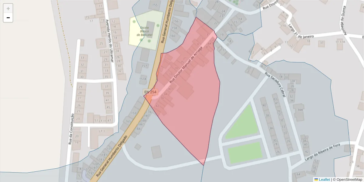 Mapa detalhado do código postal 7160-059 com limites, códigos postais vizinhos e agências dos correios