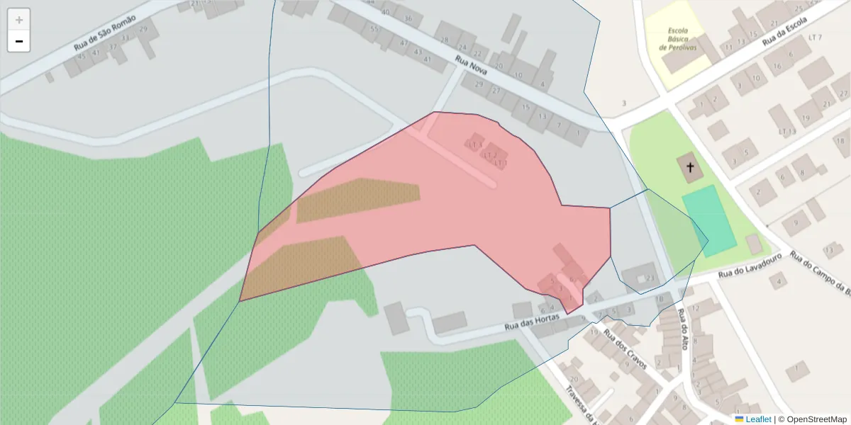 Mapa detalhado do código postal 7200-450 com limites, códigos postais vizinhos e agências dos correios