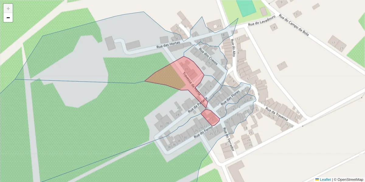 Mapa detalhado do código postal 7200-477 com limites, códigos postais vizinhos e agências dos correios