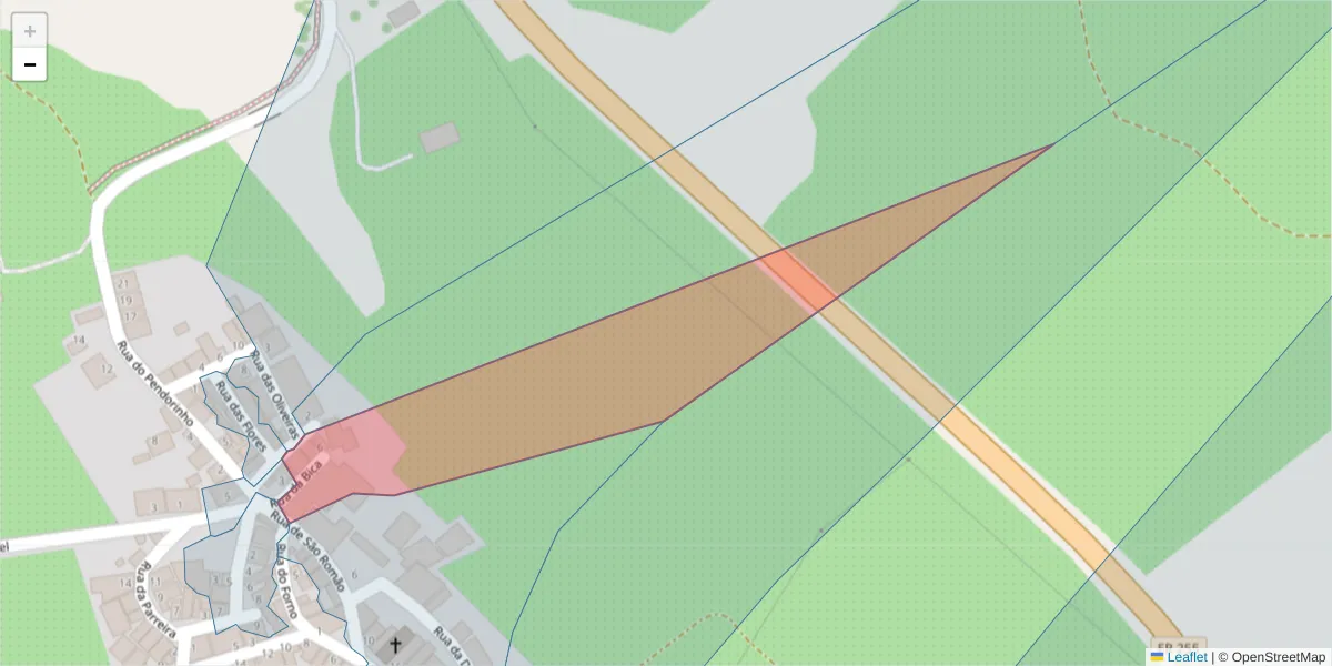 Mapa detalhado do código postal 7220-110 com limites, códigos postais vizinhos e agências dos correios