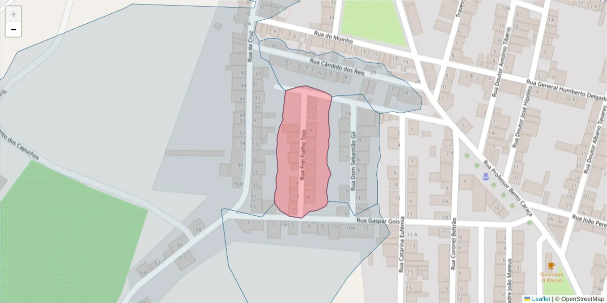 Mapa detalhado do código postal 7220-420 com limites, códigos postais vizinhos e agências dos correios