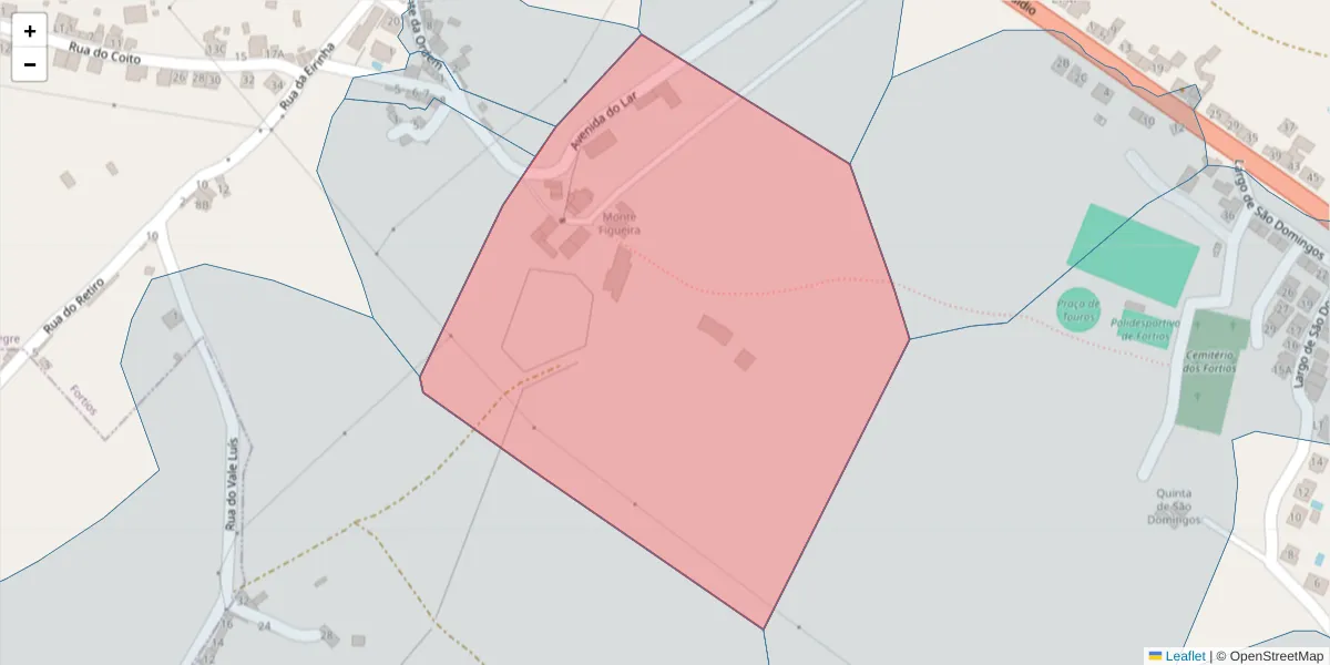 Mapa detalhado do código postal 7300-378 com limites, códigos postais vizinhos e agências dos correios