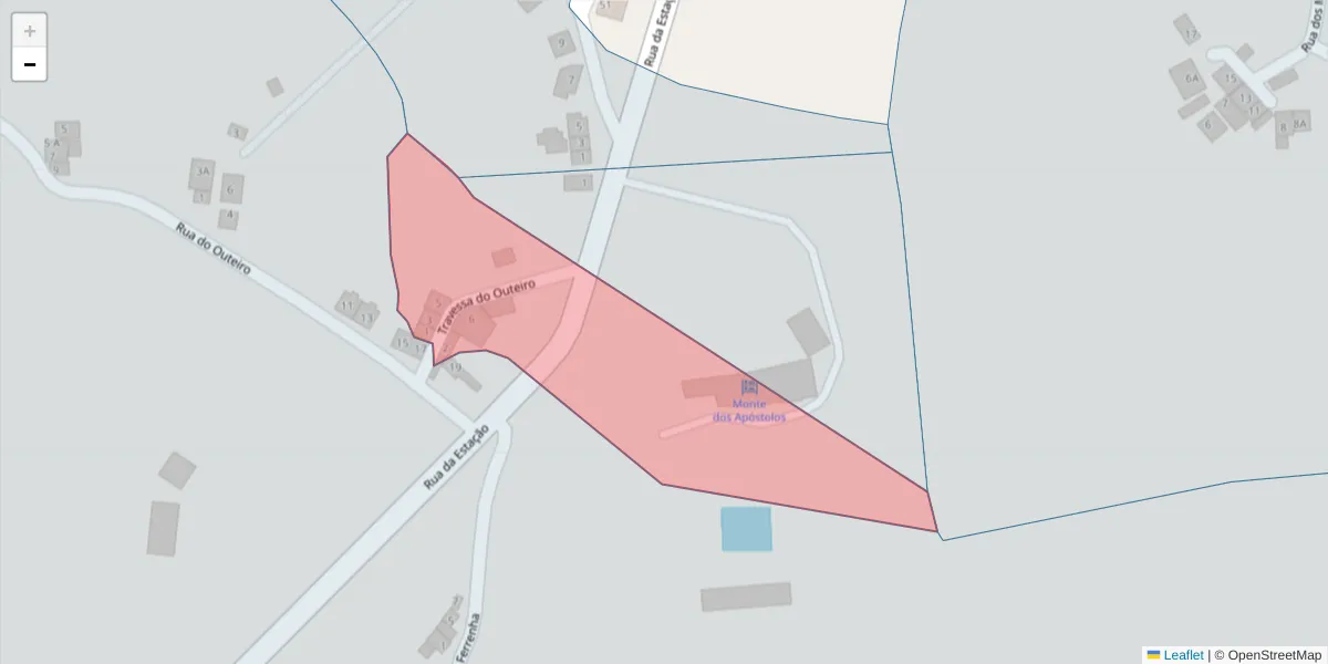 Mapa detalhado do código postal 7300-611 com limites, códigos postais vizinhos e agências dos correios