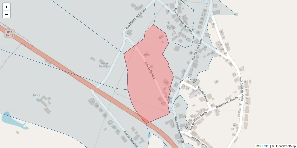 Mapa detalhado do código postal 7300-659 com limites, códigos postais vizinhos e agências dos correios