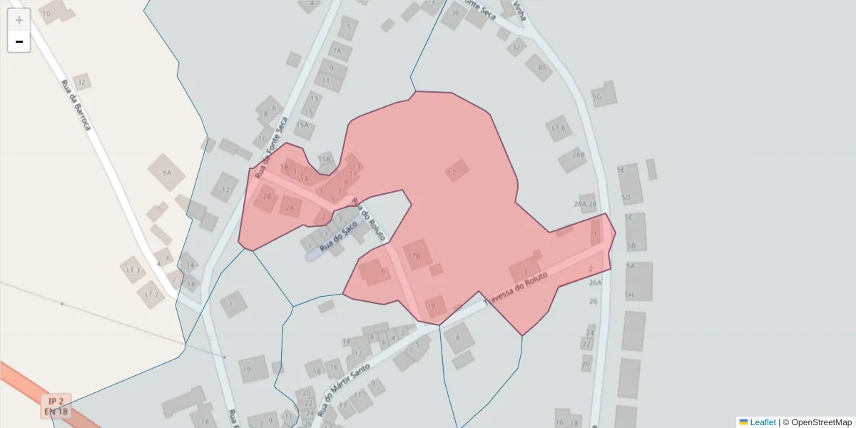 Mapa detalhado do código postal 7300-677 com limites, códigos postais vizinhos e agências dos correios