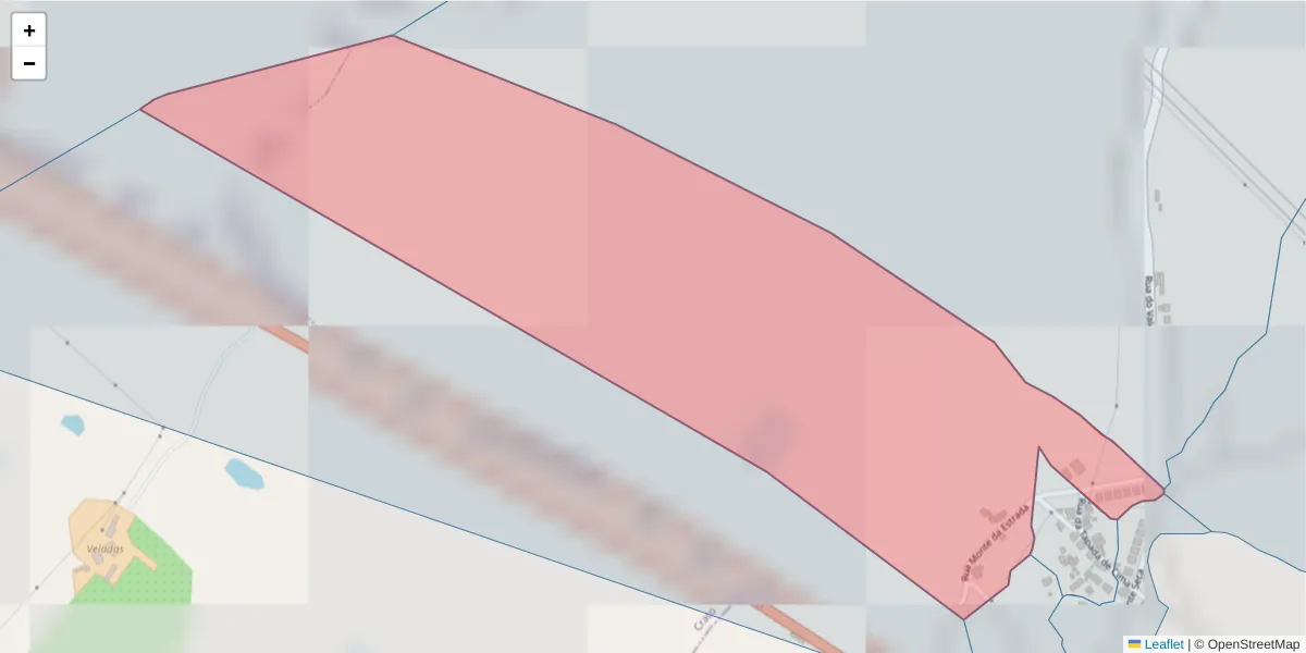 Mapa detalhado do código postal 7300-685 com limites, códigos postais vizinhos e agências dos correios