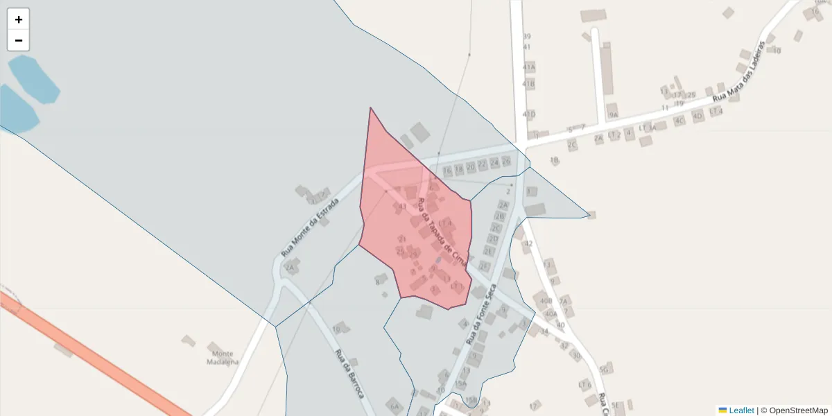 Mapa detalhado do código postal 7300-687 com limites, códigos postais vizinhos e agências dos correios