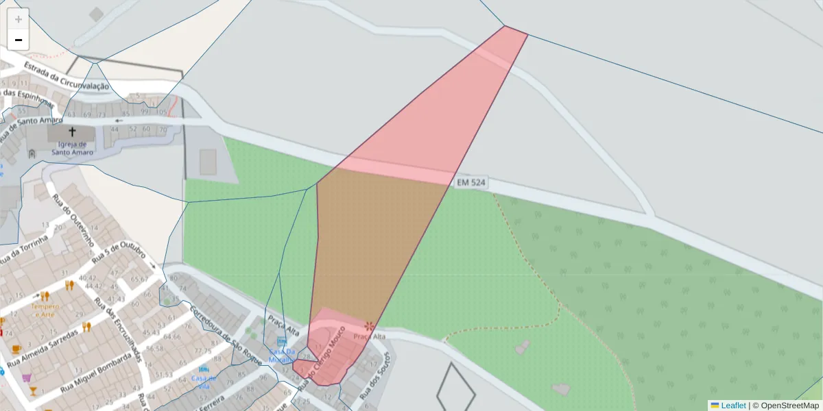 Mapa detalhado do código postal 7320-120 com limites, códigos postais vizinhos e agências dos correios