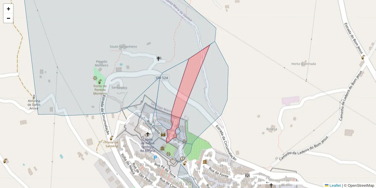 Mapa detalhado do código postal 7320-152 com limites, códigos postais vizinhos e agências dos correios