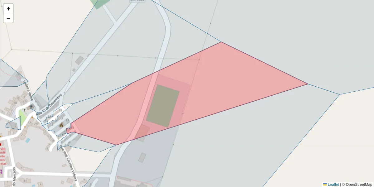 Mapa detalhado do código postal 7330-270 com limites, códigos postais vizinhos e agências dos correios