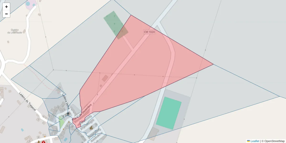 Mapa detalhado do código postal 7330-272 com limites, códigos postais vizinhos e agências dos correios