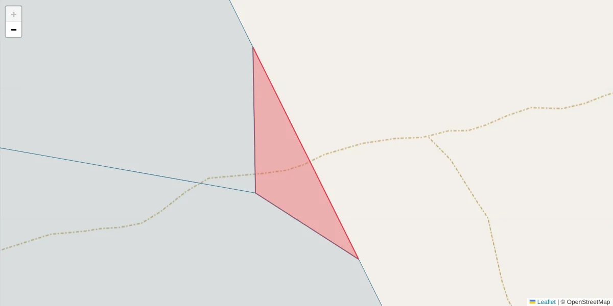 Mapa detalhado do código postal 7340-104 com limites, códigos postais vizinhos e agências dos correios