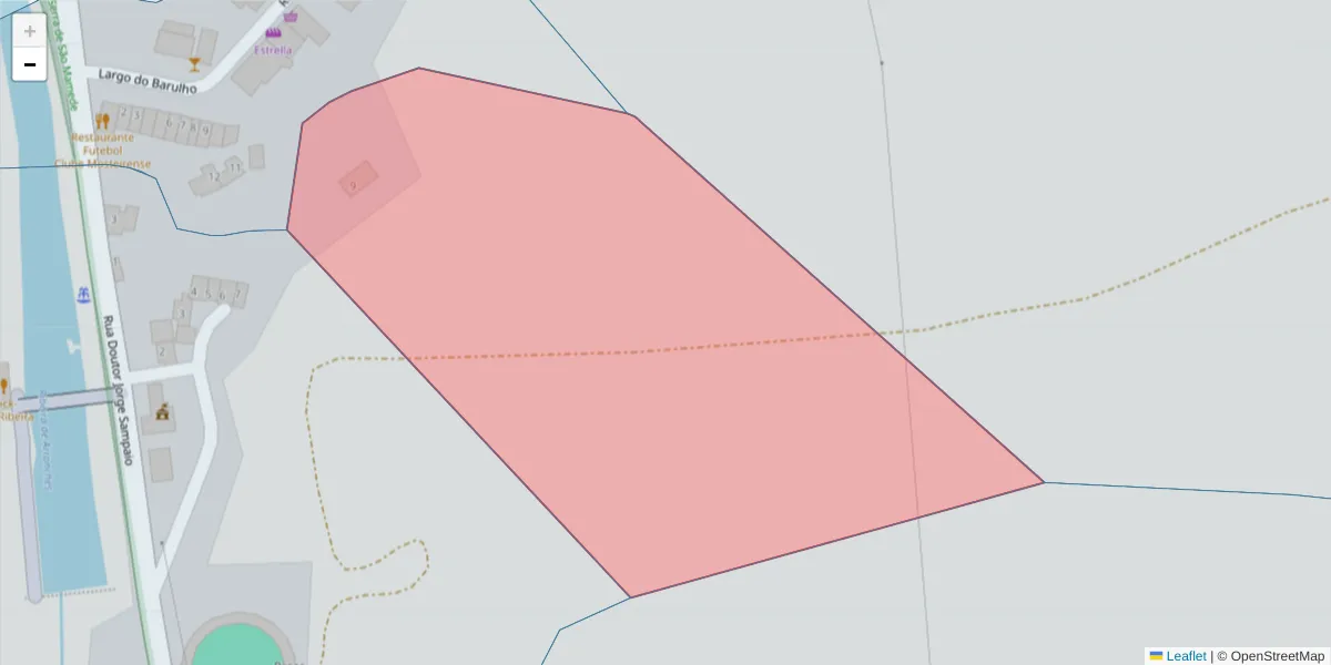 Mapa detalhado do código postal 7340-201 com limites, códigos postais vizinhos e agências dos correios