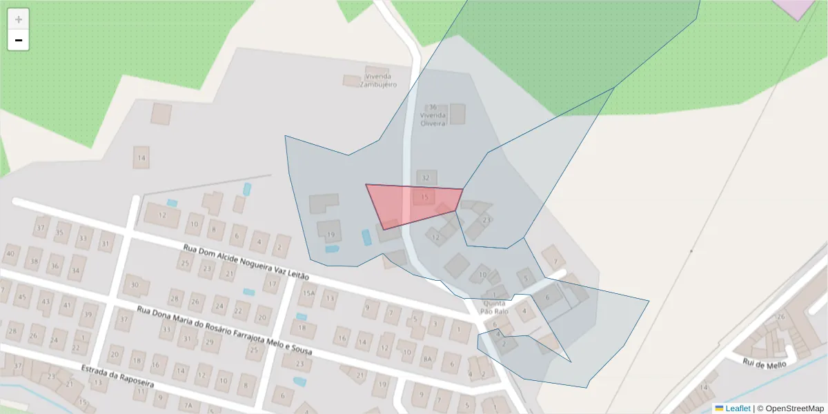 Mapa detalhado do código postal 7350-065;7350-410 com limites, códigos postais vizinhos e agências dos correios
