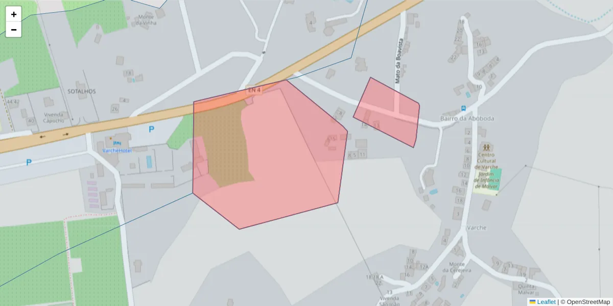 Mapa detalhado do código postal 7350-474 com limites, códigos postais vizinhos e agências dos correios