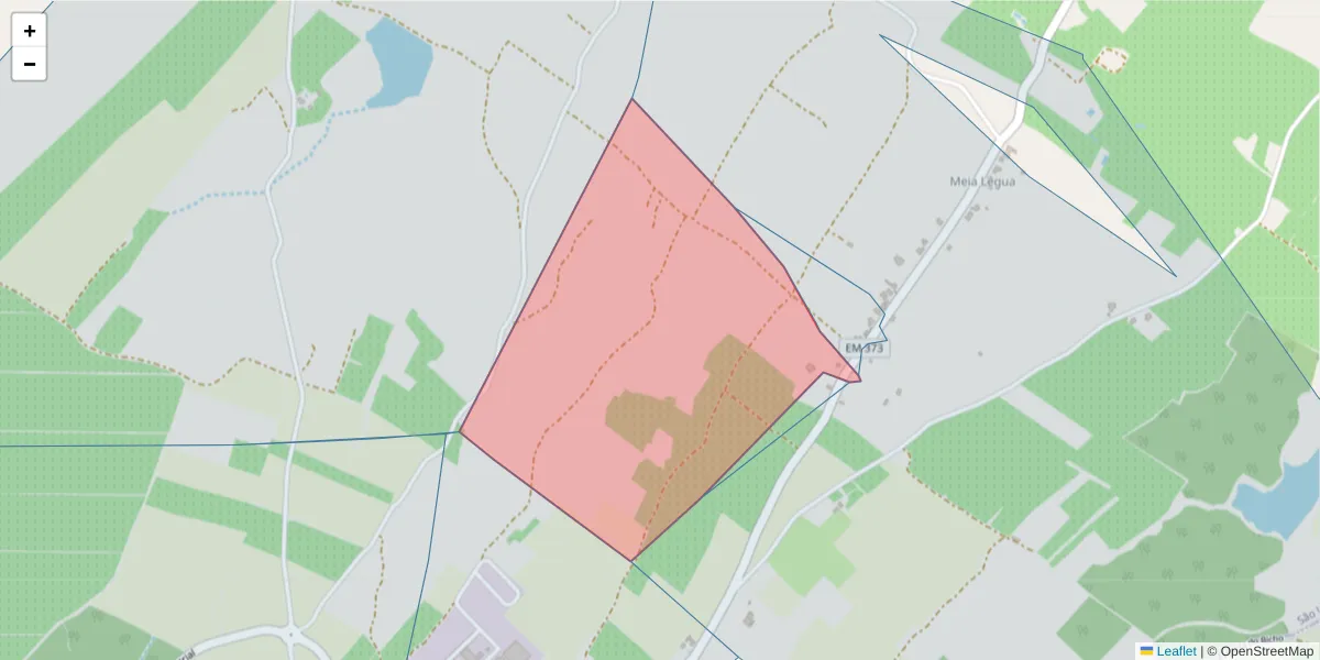Mapa detalhado do código postal 7370-208 com limites, códigos postais vizinhos e agências dos correios