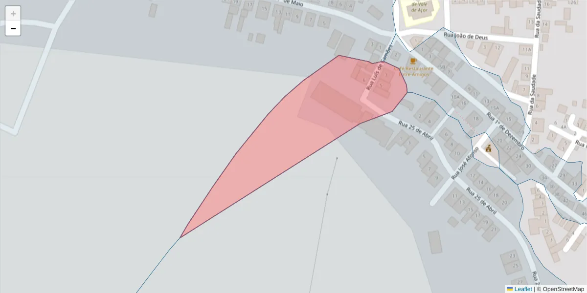Mapa detalhado do código postal 7400-551 com limites, códigos postais vizinhos e agências dos correios