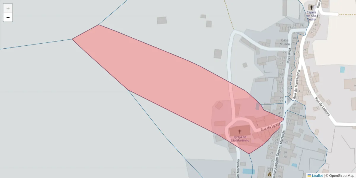 Mapa detalhado do código postal 7430-018 com limites, códigos postais vizinhos e agências dos correios