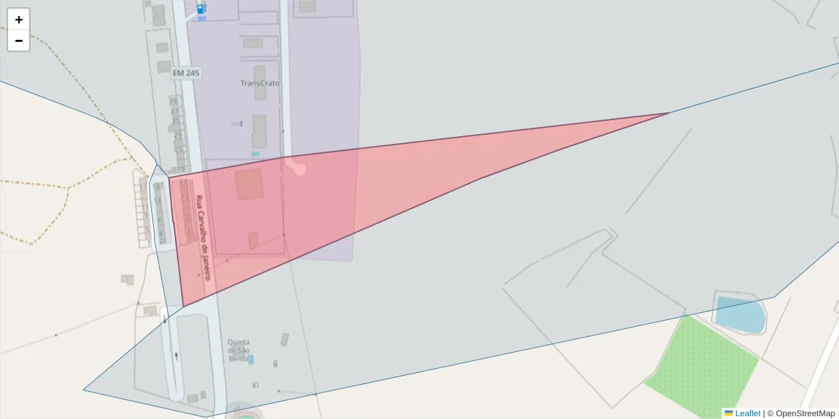 Mapa detalhado do código postal 7430-145 com limites, códigos postais vizinhos e agências dos correios