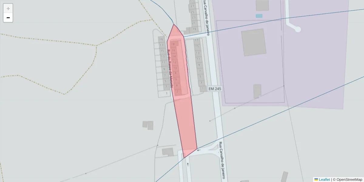 Mapa detalhado do código postal 7430-153 com limites, códigos postais vizinhos e agências dos correios
