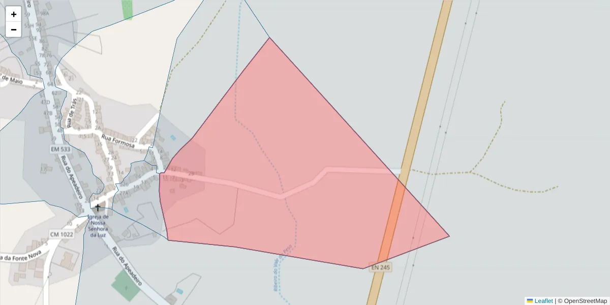 Mapa detalhado do código postal 7430-358 com limites, códigos postais vizinhos e agências dos correios