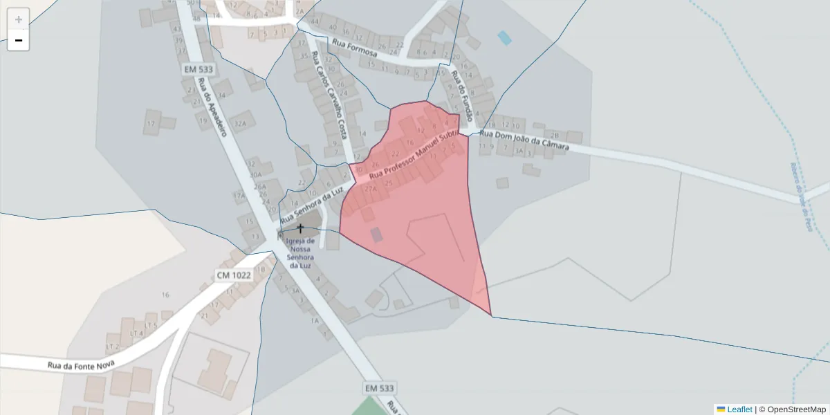 Mapa detalhado do código postal 7430-361 com limites, códigos postais vizinhos e agências dos correios