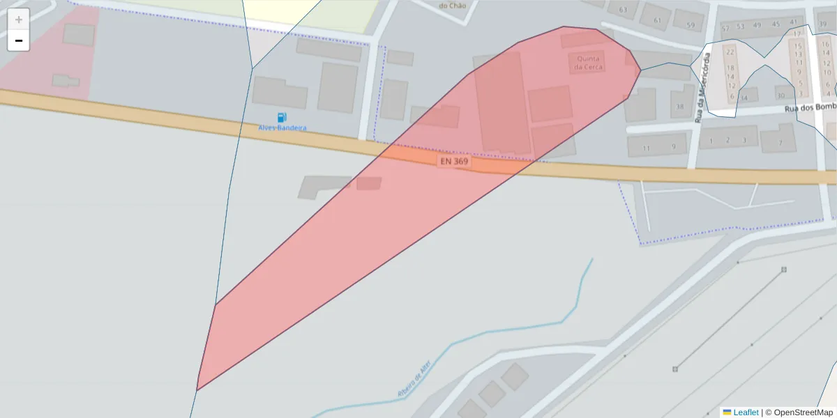 Mapa detalhado do código postal 7440-030 com limites, códigos postais vizinhos e agências dos correios