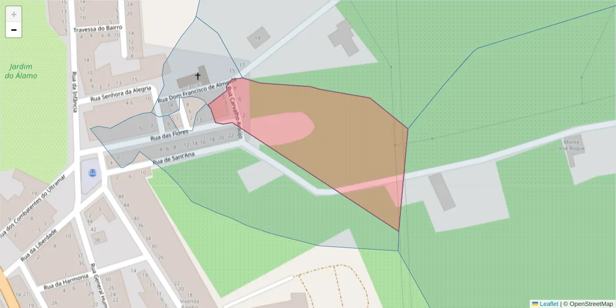 Mapa detalhado do código postal 7440-034 com limites, códigos postais vizinhos e agências dos correios