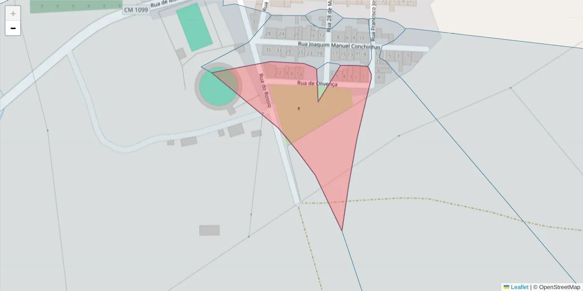 Mapa detalhado do código postal 7450-025 com limites, códigos postais vizinhos e agências dos correios