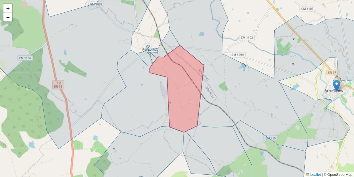 Mapa detalhado do código postal 7450-051 com limites, códigos postais vizinhos e agências dos correios