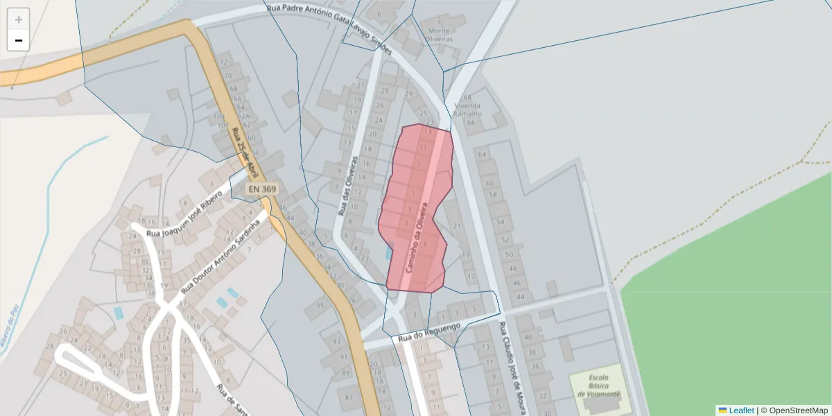 Mapa detalhado do código postal 7450-268 com limites, códigos postais vizinhos e agências dos correios