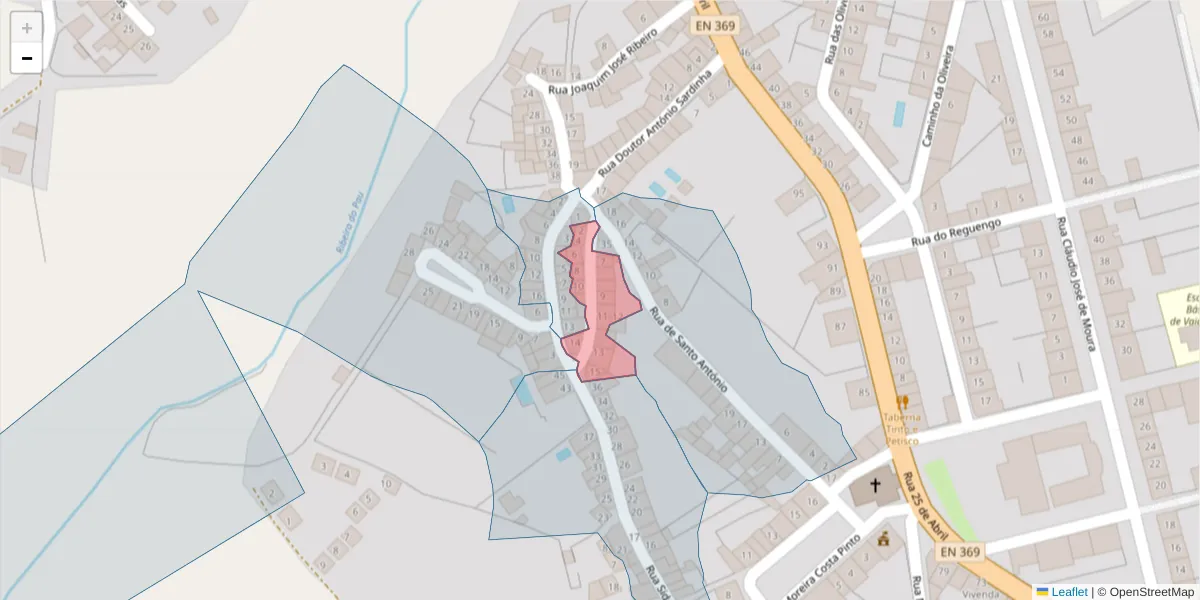 Mapa detalhado do código postal 7450-278 com limites, códigos postais vizinhos e agências dos correios