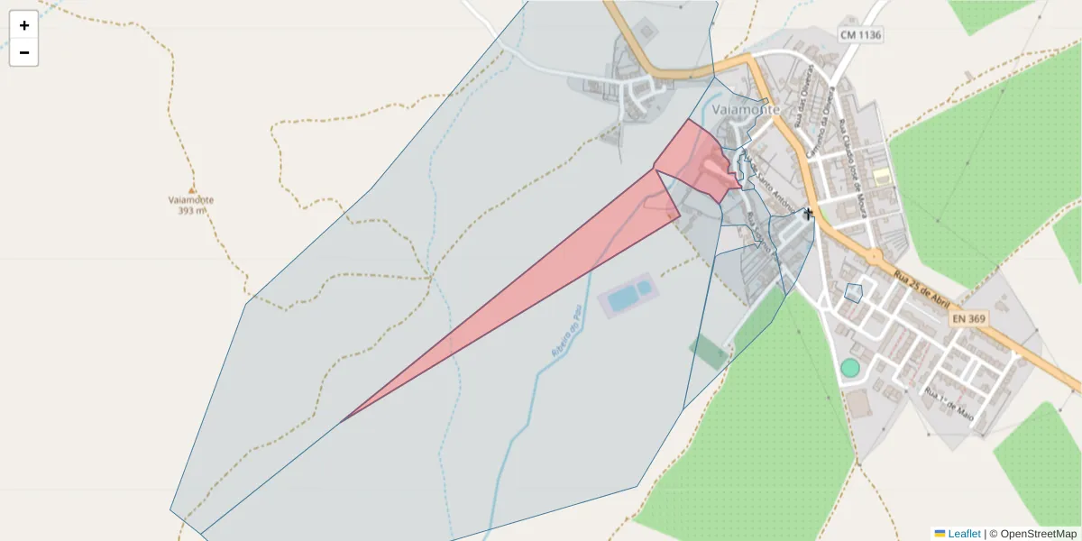 Mapa detalhado do código postal 7450-280 com limites, códigos postais vizinhos e agências dos correios