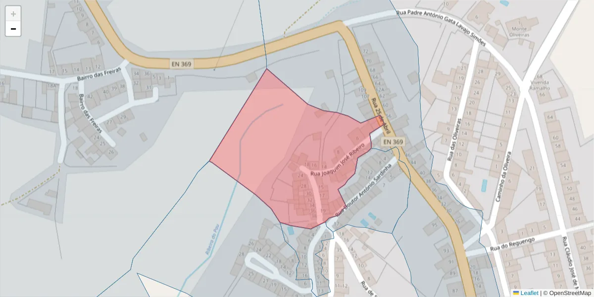 Mapa detalhado do código postal 7450-281 com limites, códigos postais vizinhos e agências dos correios