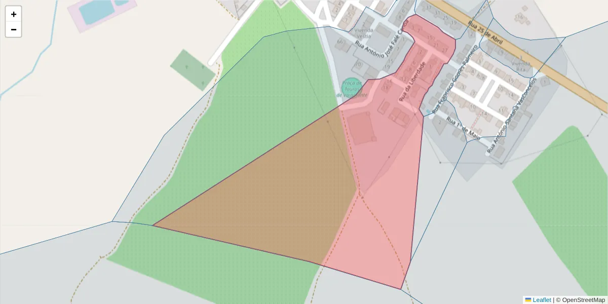Mapa detalhado do código postal 7450-284 com limites, códigos postais vizinhos e agências dos correios
