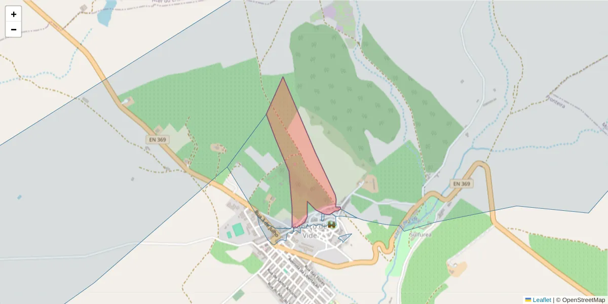 Mapa detalhado do código postal 7460-039 com limites, códigos postais vizinhos e agências dos correios