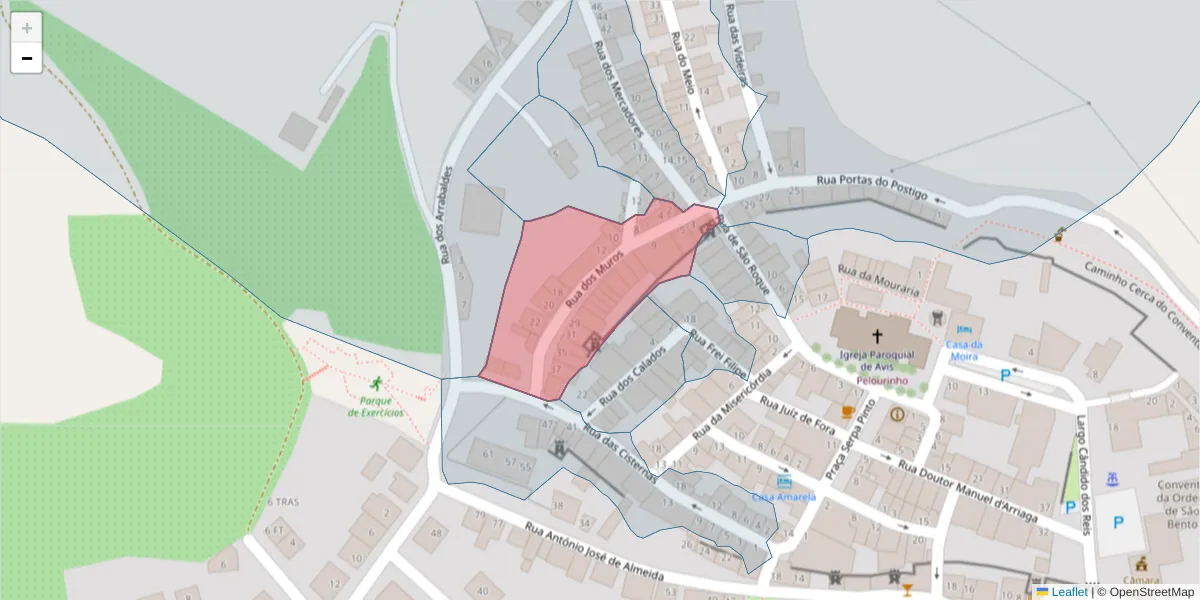 Mapa detalhado do código postal 7480-137 com limites, códigos postais vizinhos e agências dos correios