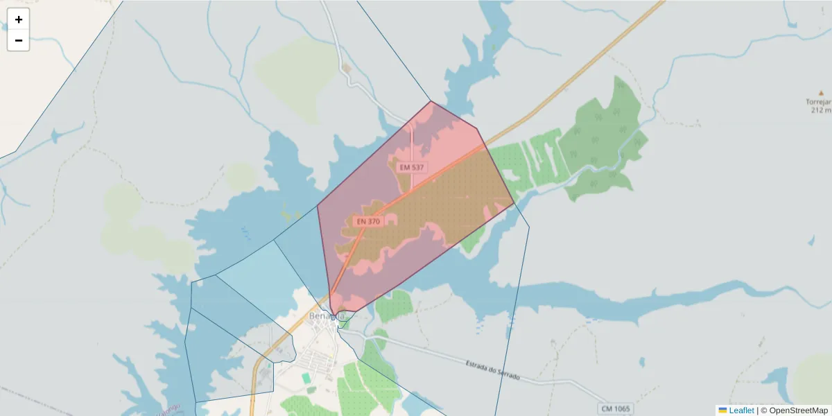 Mapa detalhado do código postal 7480-210 com limites, códigos postais vizinhos e agências dos correios