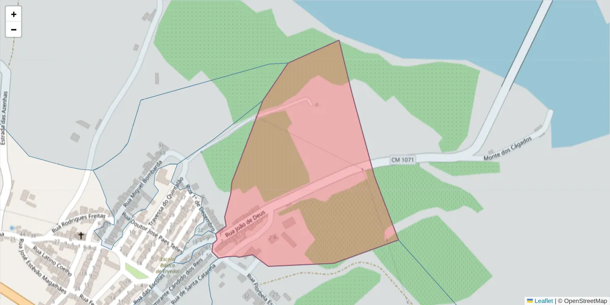 Mapa detalhado do código postal 7480-298 com limites, códigos postais vizinhos e agências dos correios