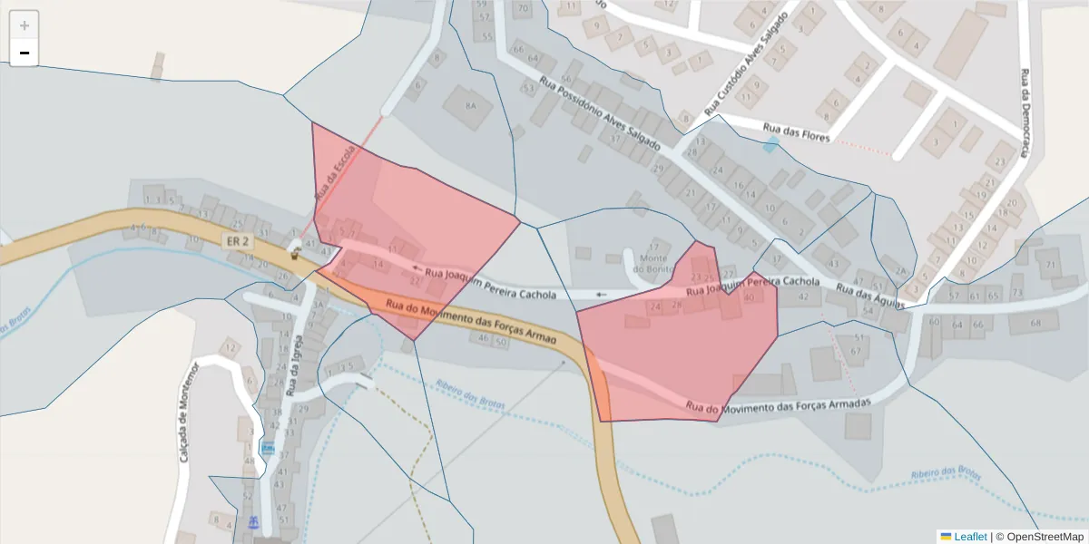 Mapa detalhado do código postal 7490-026 com limites, códigos postais vizinhos e agências dos correios