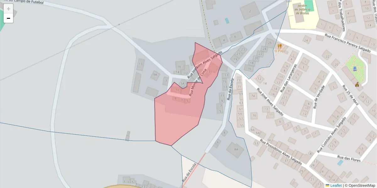Mapa detalhado do código postal 7490-028 com limites, códigos postais vizinhos e agências dos correios