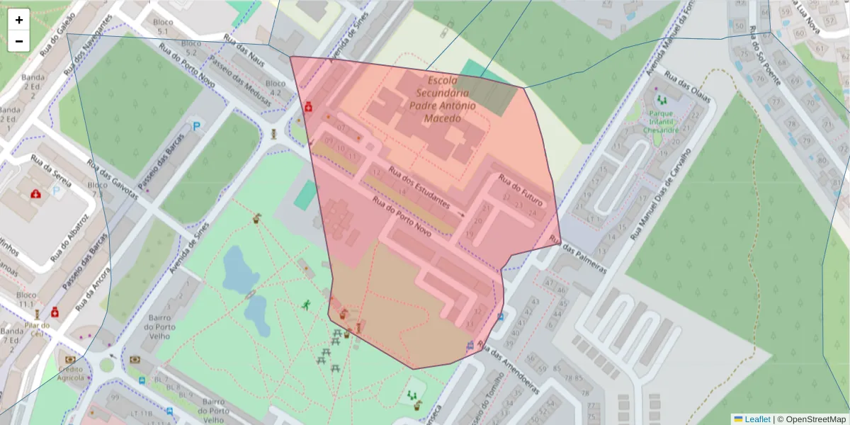 Mapa detalhado do código postal 7500-160 com limites, códigos postais vizinhos e agências dos correios