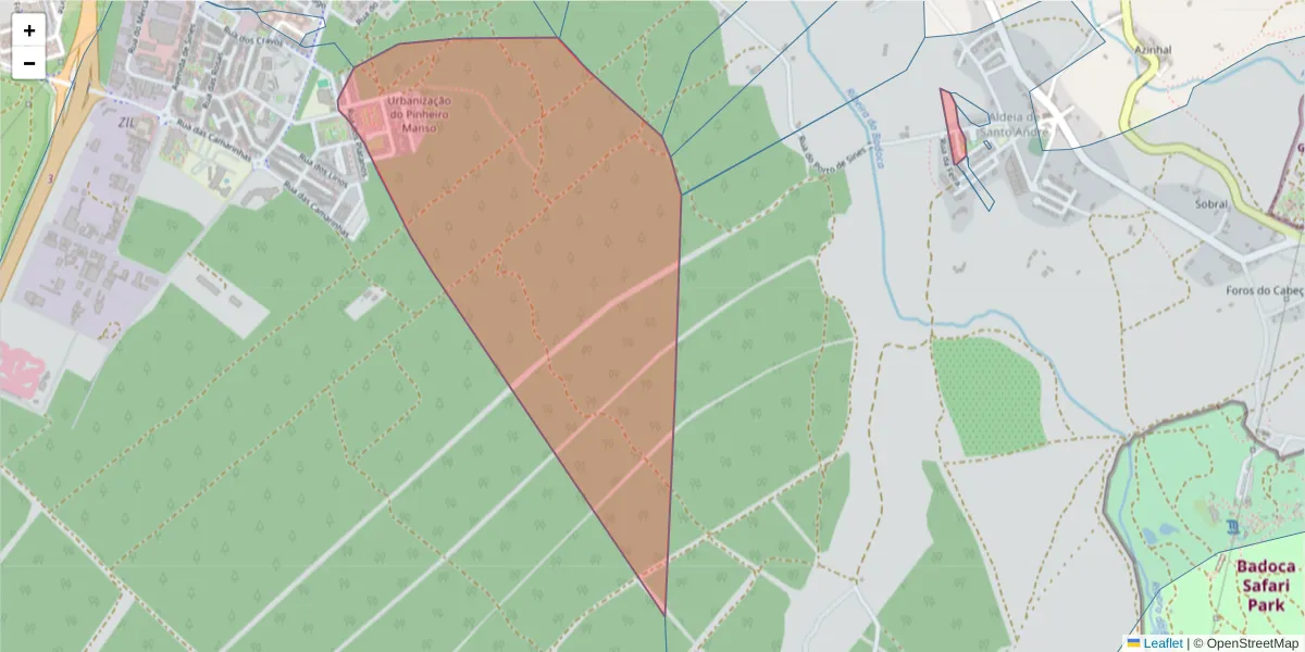Mapa detalhado do código postal 7500-180 com limites, códigos postais vizinhos e agências dos correios