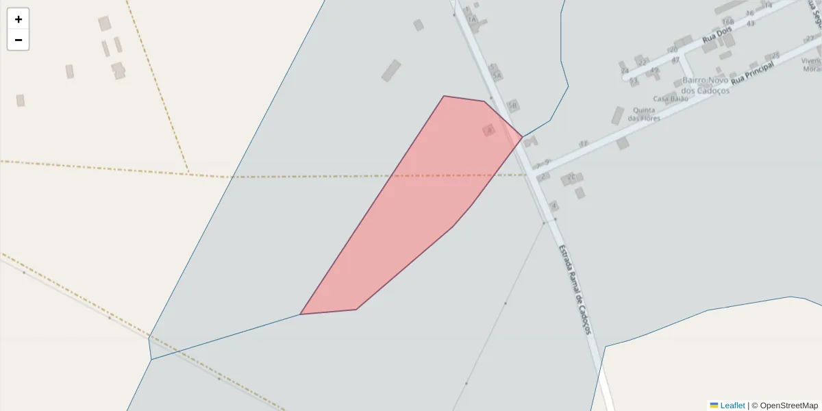 Mapa detalhado do código postal 7570-106 com limites, códigos postais vizinhos e agências dos correios