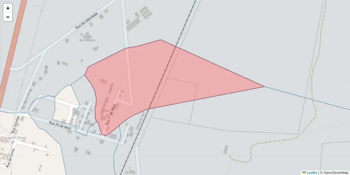 Mapa detalhado do código postal 7570-147 com limites, códigos postais vizinhos e agências dos correios