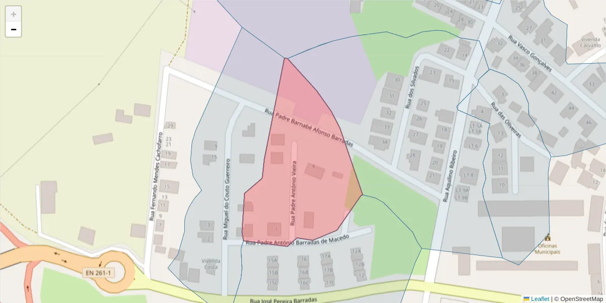 Mapa detalhado do código postal 7570-348 com limites, códigos postais vizinhos e agências dos correios