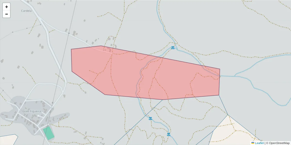 Mapa detalhado do código postal 7570-432 com limites, códigos postais vizinhos e agências dos correios