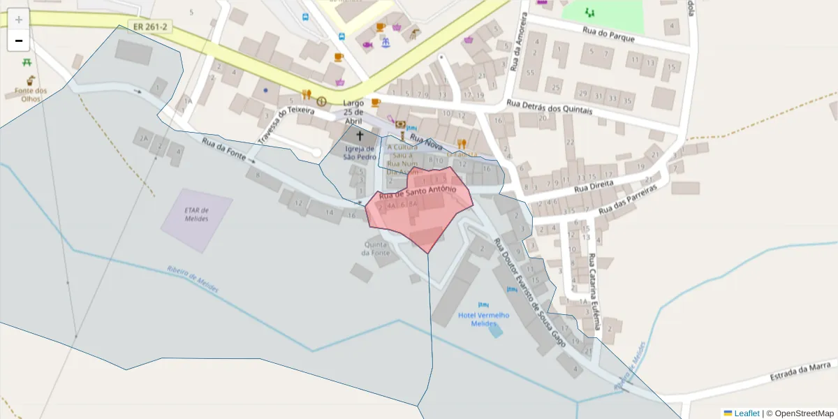 Mapa detalhado do código postal 7570-627 com limites, códigos postais vizinhos e agências dos correios