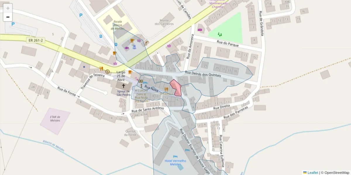 Mapa detalhado do código postal 7570-640 com limites, códigos postais vizinhos e agências dos correios