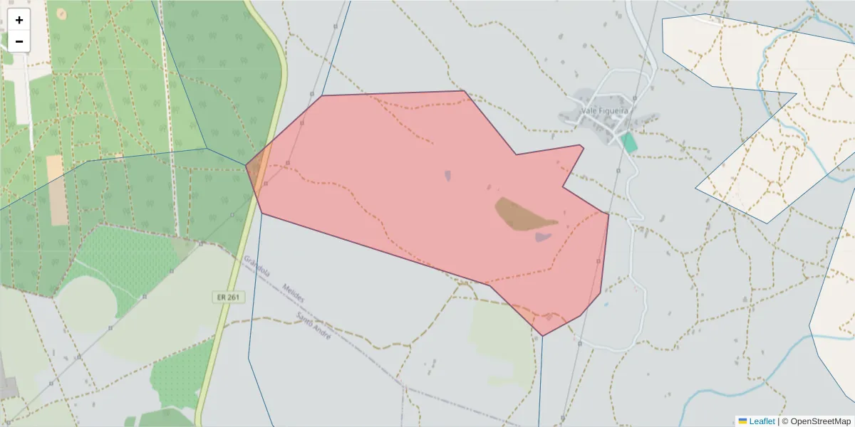 Mapa detalhado do código postal 7570-678 com limites, códigos postais vizinhos e agências dos correios